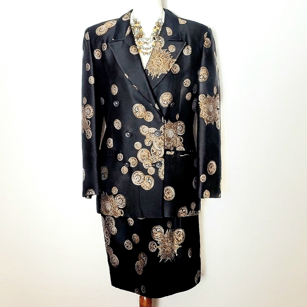 Achille Dattilo Couture Vintage Original Jacket Skirt Suite Set 10
